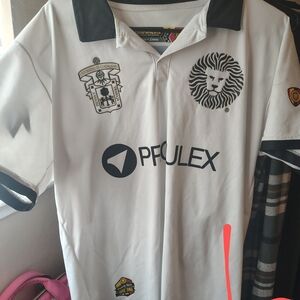 White Soccer Jersey with Black Accents